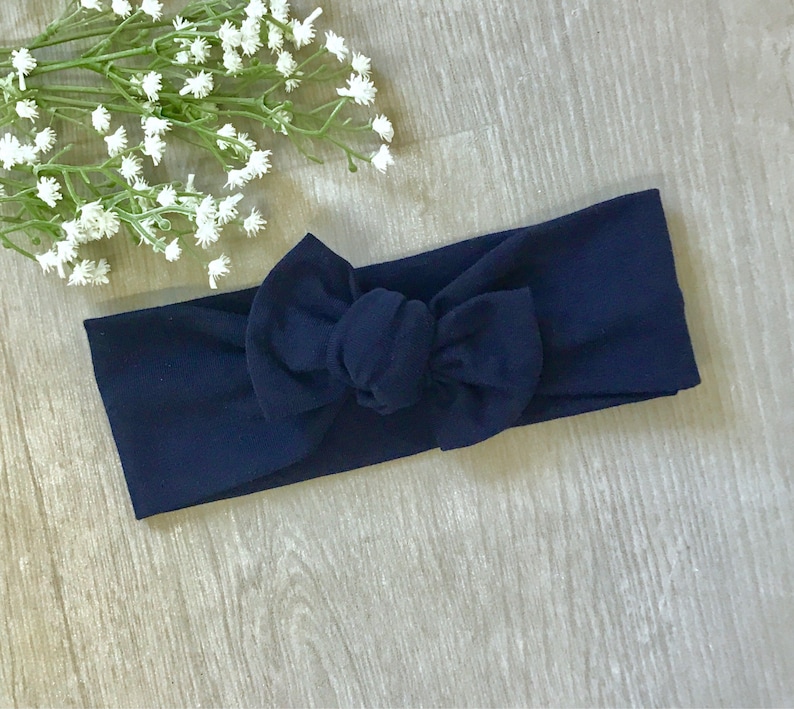 Navy Blue Baby Headband / Baby Headband / Toddler Headband / Etsy