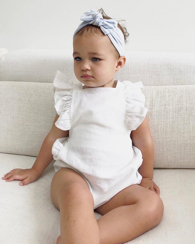 Blue Stripe Headband Baby HeadbandToddler HeadbandBaby ShowerBaby BowNewborn GiftBaby GiftBlue stripe Headband