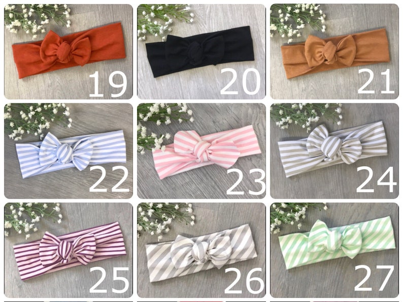 Any 3 Mix & Match Baby Headband / Baby Headband / Toddler Headband / Baby Shower / Baby Bow / Newborn Gift /Baby Gift image 4