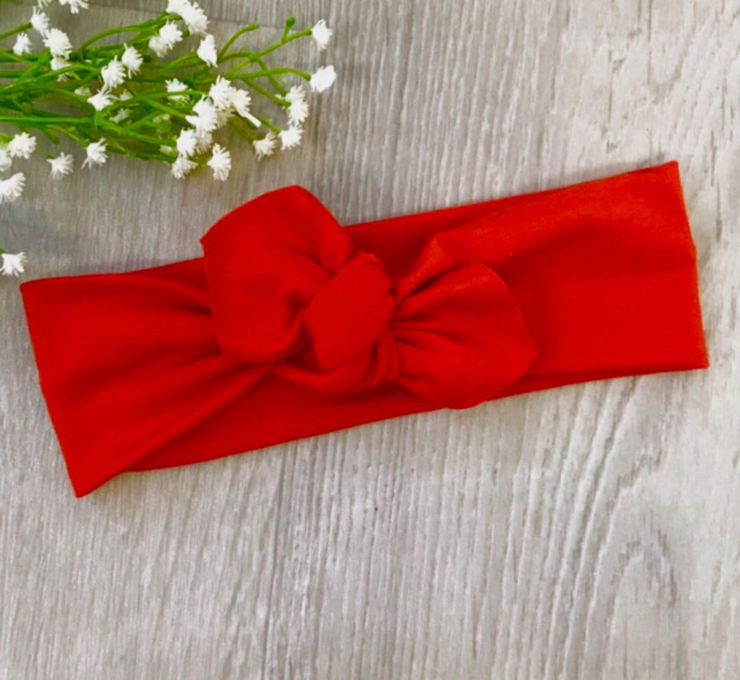 Red Baby Headband / Baby Headband / Toddler Headband / Baby Etsy