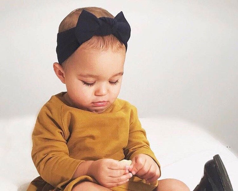 Black Baby Headband / Baby Headband / Toddler Headband / Baby Etsy