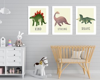 Dinosaur nursery art print / Digital / Wall Art / Baby / Custom Quote Print / Bespoke Children’s bedroom  / nursery print / A4 /