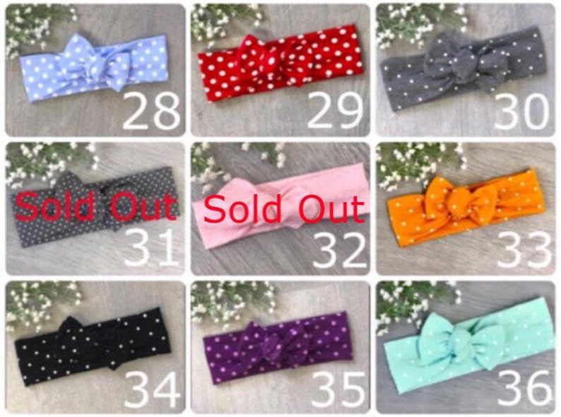 Baby Headband / Baby Headbands and Bows / Headband / Baby Headbands / Toddler Headband / Baby Bow / Baby Headwrap / Ba image 5