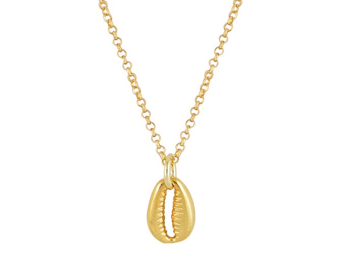 Cowrie Shell Necklace - 18K Gold Plated