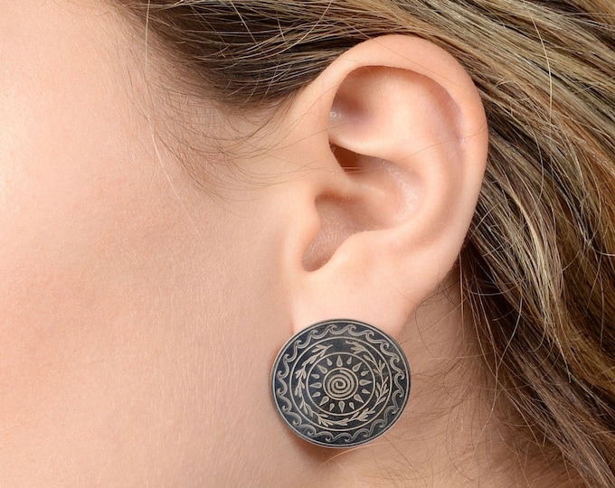 Cyclos Earrings - Platinum Plated