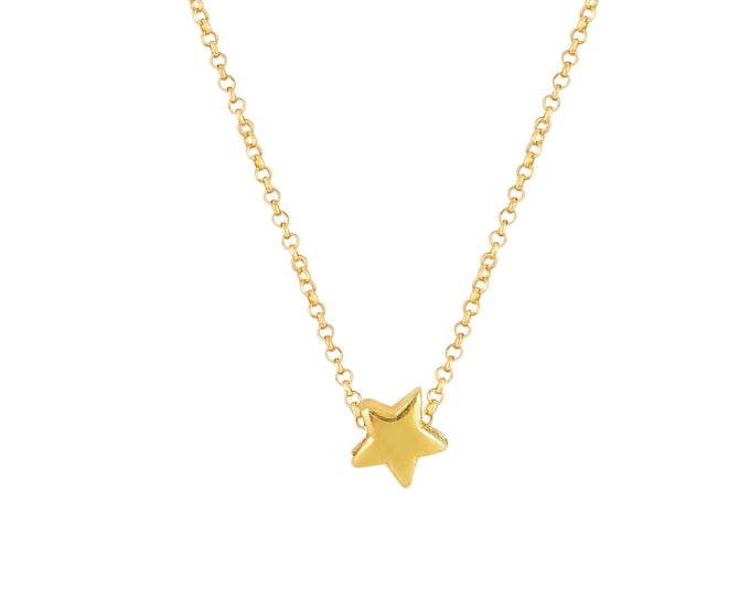 Tiny Star Necklace - 18K Gold Plated