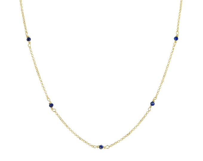 Lapis Lazuli Necklace - 18K Gold Plated