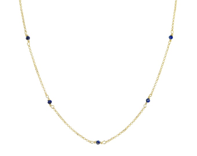 Lapis Lazuli Necklace - 18K Gold Plated