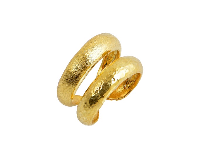 Double Ring - 18K Gold Plated