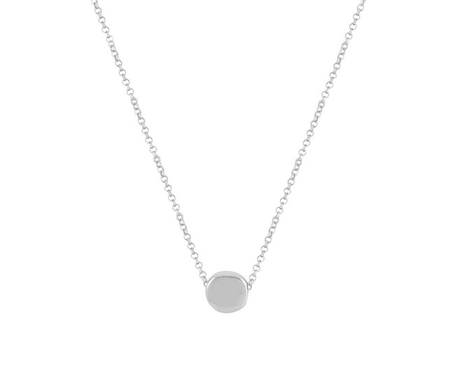 Tiny Sun Necklace - Platinum Plated