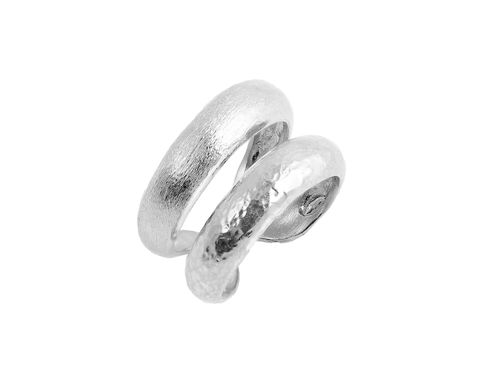 Double Ring - Platinum Plated