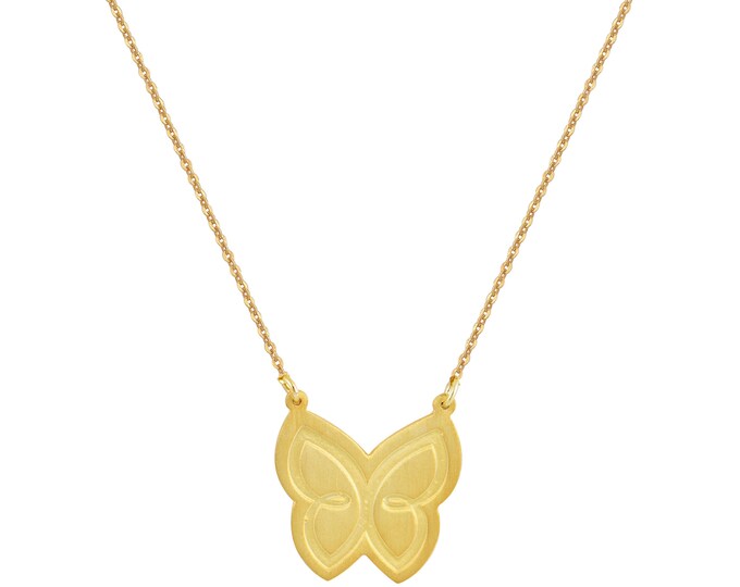 Butterfly Necklace - 18K Gold Plated