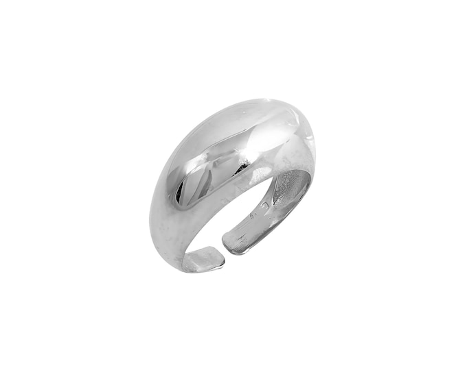 Dome Ring - Platinum Plated