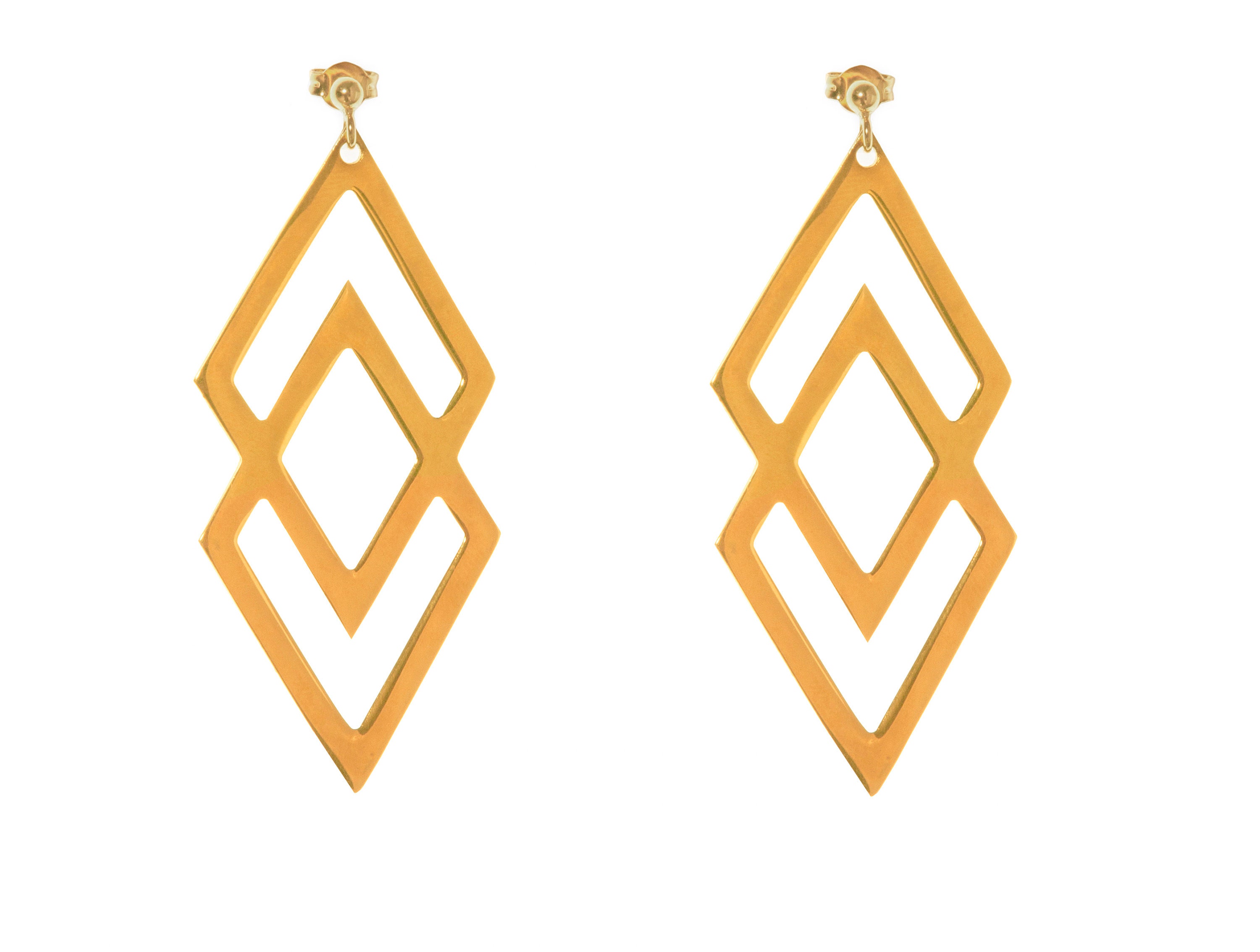 Double Rhombus Earrings