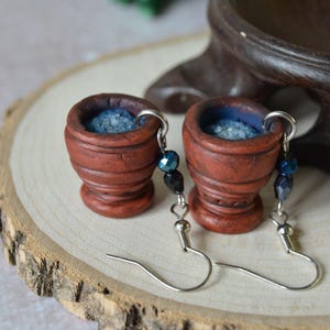 Netch Jelly Earrings: Polymer Clay Alchemy Jewelry, Goblincore earrings