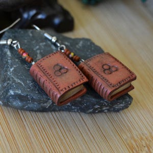 Skyrim Magic Spell Book Earrings: School Of Illusion Books Charm Earrings