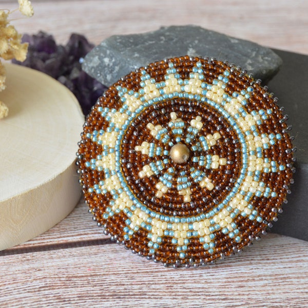 Beaded Medallion Etsy