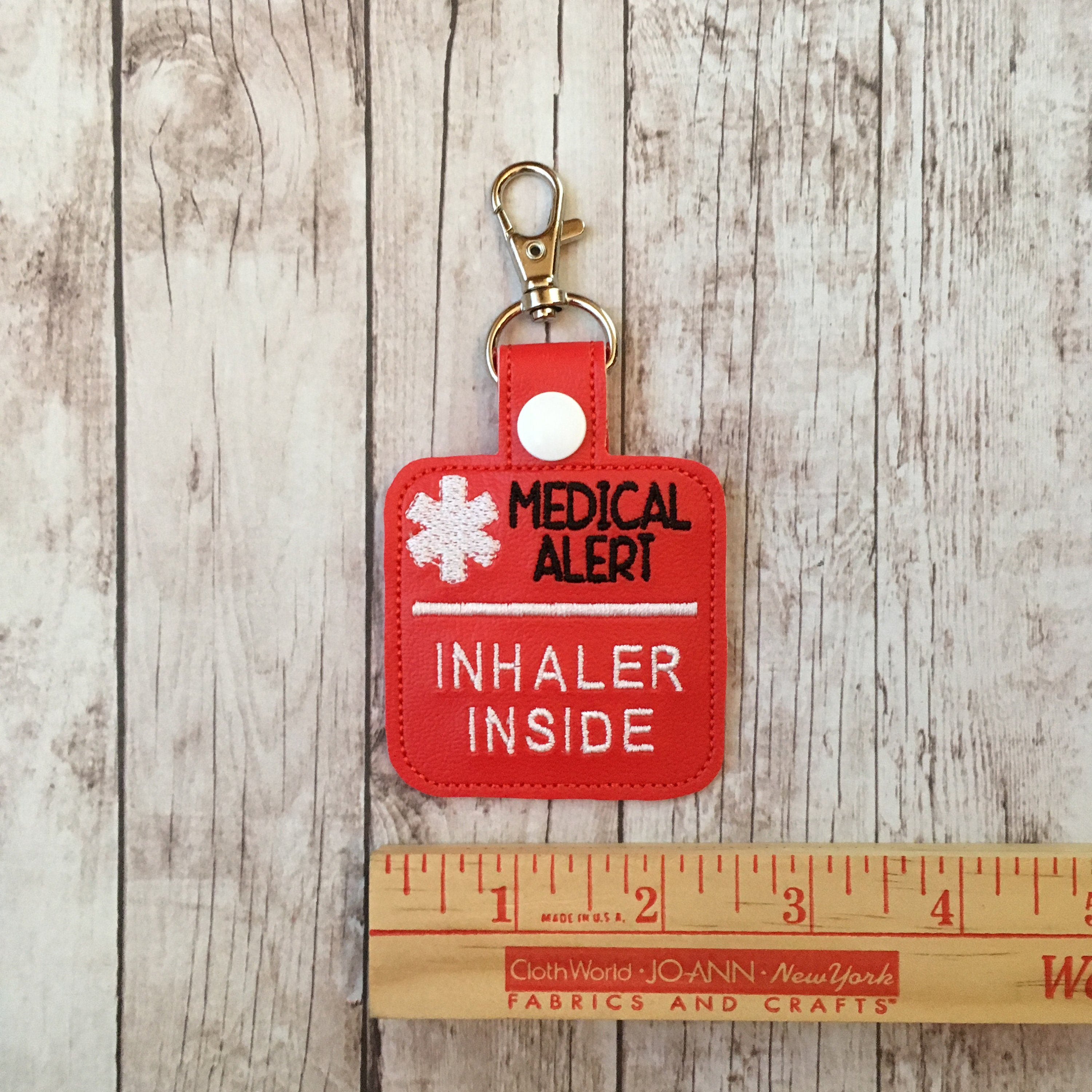 Inhaler Inside Medical Alert Bag Tag Lunch Box Bookbag Key Etsy
