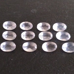 Natural Rose Quartz, Oval Faceted Gemstone, Size 6x4 mm, Fine Quality, Faceted Rose Quartz, Priced per piece.