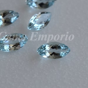 Natural Aquamarine 10x5 MM Faceted Marquise / Blue Aquamarine / AAA Quality Fine Color / March Birthstone / Price per piece.