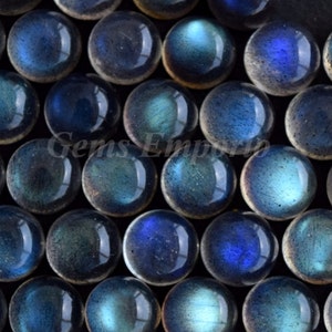 Natural Labradorite 7 mm Round Cabochons. Very Good Quality. Priced per piece