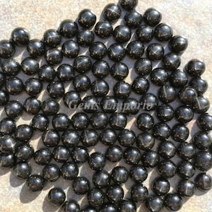 Black Star Diopside 5 mm Round Cabochons / Fine Quality Gemstone. Top Smooth Polished with Base Unpolished. Priced by lot.
