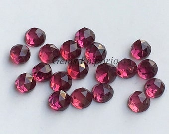 Natural Garnet 2.8 mm Round Rose Cut Cabochons, January Birth Stone, Fine Quality Garnet, Priced by lot.