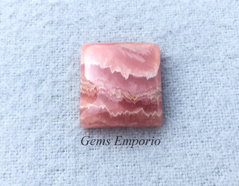 Natural Rhodochrosite Size 17x16 MM Price Per Piece. Pink Rhodochrosite Gemstone Rhodochrosite Cabs Cushion Cabochon