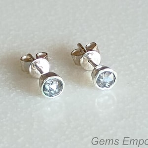 Salt & Pepper Diamond Earring, 925 Silver Earring Studs, Minimalist Earring, Round Shape Studs, Diamond Earring, Delicate Earring Pair.