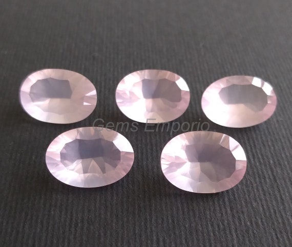 Natural Rose Quartz Gemstone - 12 X 10 Mm Oval Cut - 4.00 Carat Total Weight - Loose Stone, New Without Tags
