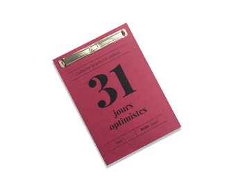 31 optimistic days handmade positive quotes notebooks 10x15 cm
