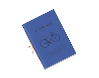 The Vélocipédiste notebook for handmade cyclists 10x15cm in recycled paper