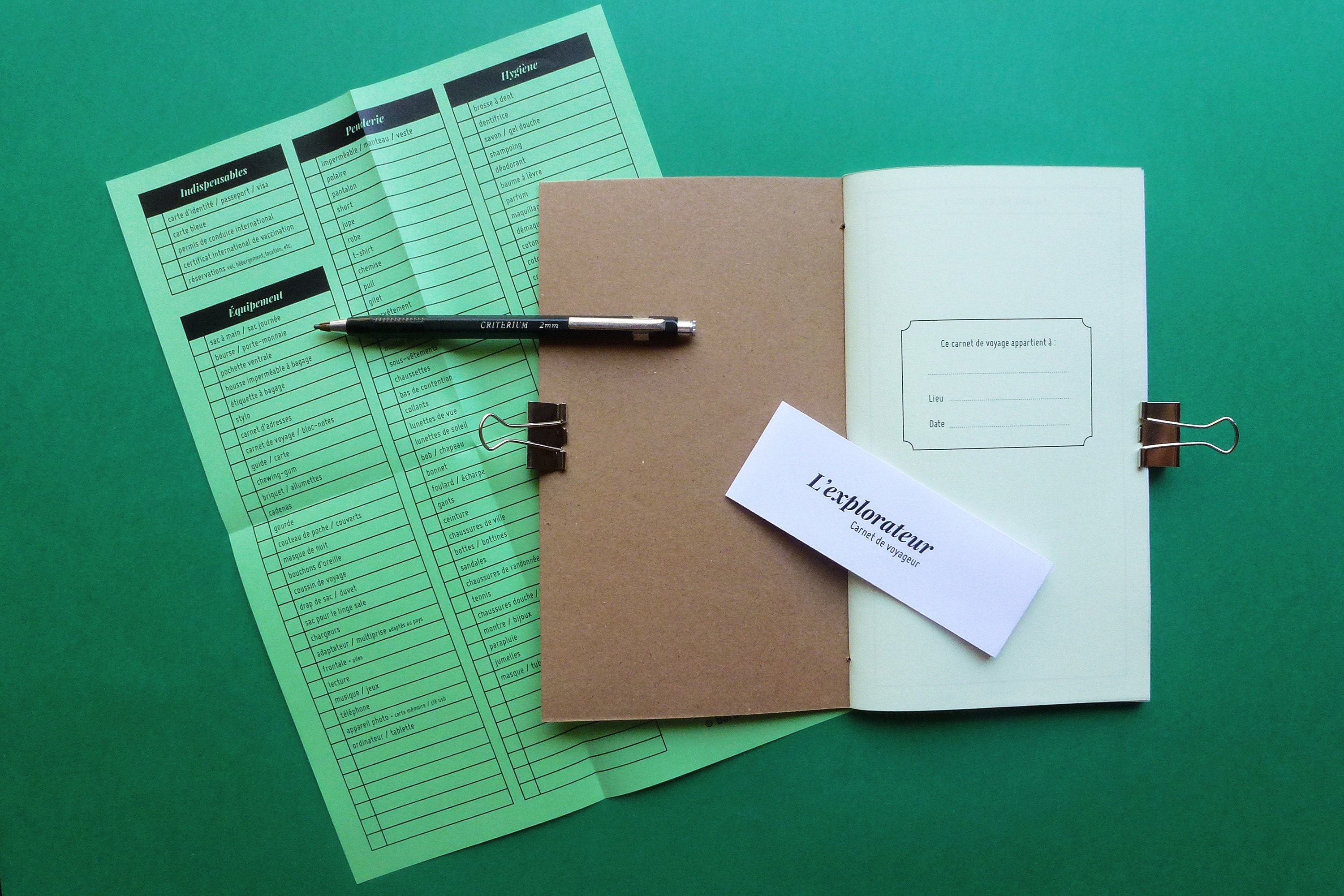 Page De Garde Cahier D explorateur L'explorateur carnet de voyage fait-main 12x21 cm en - Etsy France