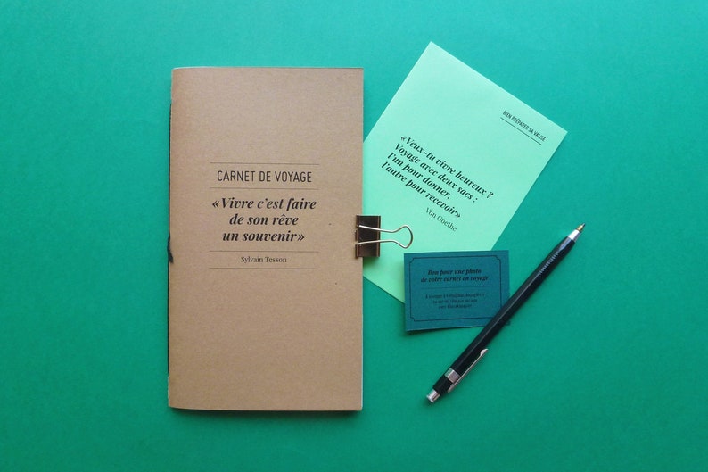 L'explorateur carnet de voyage fait-main 12x21 cm en - Etsy France