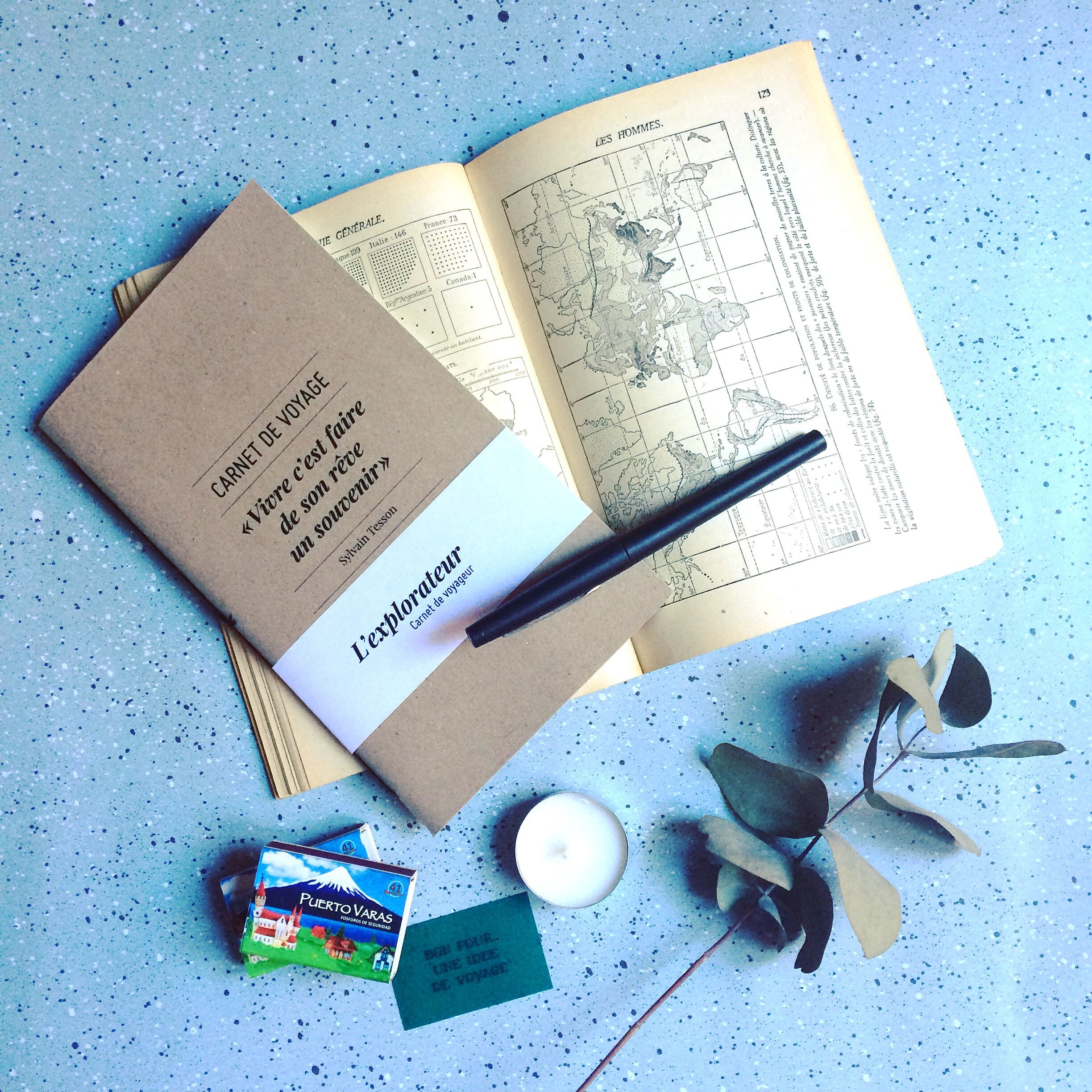 Page De Garde Cahier D explorateur L'explorateur carnet de voyage fait-main 12x21 cm en - Etsy France