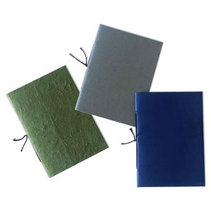 Los organizadores han creado tres mini cuadernos de bolsillo para llevar en el bolso, hechos de papel reciclado y de colores: un cuaderno práctico.