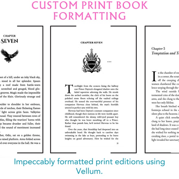 Custom Paperback Formatting for KDP, IngramSpark, and Other Platforms