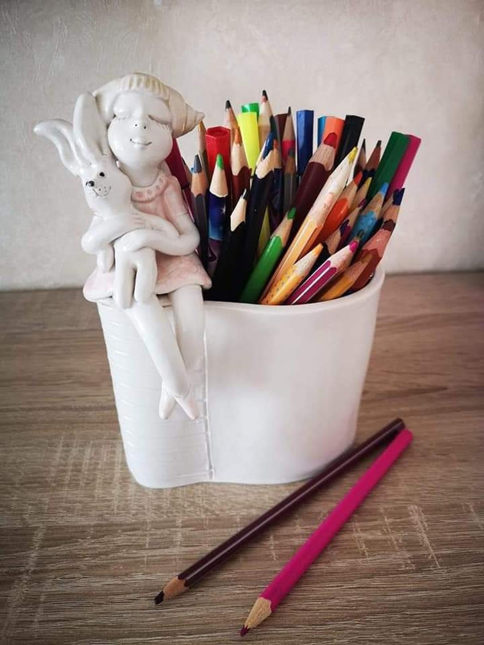 Ceramic Pen Holder Pottery Pencil Holder Office Desk Etsy