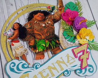 Moana Cake Topper Etsy Moana Cake Topper Etsy