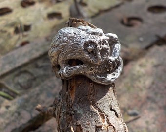 Sterling Barn Owl Ring