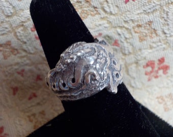 Sterling Celtic Dragon Ring