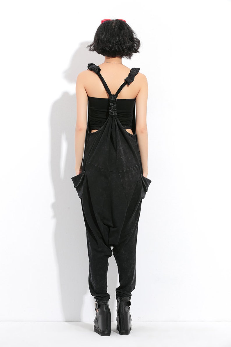 Overalls For Women Womens Loose Fitting Slim Hip Hop Cotton Overalls With Pockets Loose Pants Pants For Women Baggy Pants Casual Pants