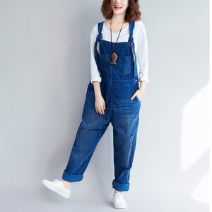 Womens Loose Fitting Ripped Corduroy Overalls With - Etsy