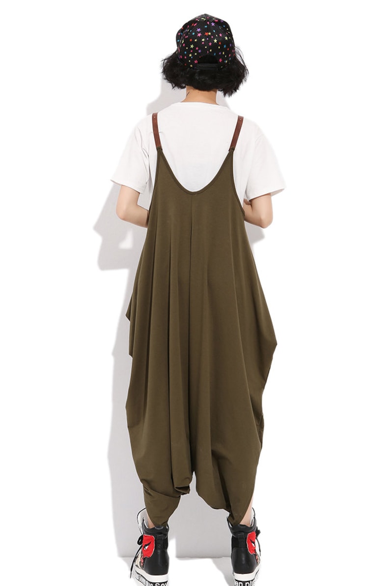 Loose Pants Baggy Pants Pants For Women Womens Loose Fitting Hip Hop Thin Cotton Overalls With Pockets Casual Pants Overalls For Women