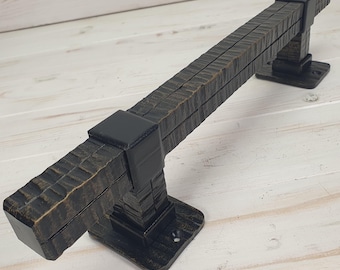 Handcrafted Wrought Iron Handle: Durable Vintage-Inspired Hardware for Furniture, Doors & Appliances