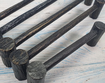 Rustic Wrought Iron Drawer Handles: Vintage-Inspired Hardware for Furniture Restoration