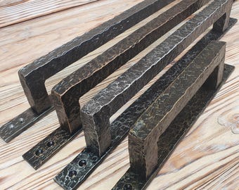 Versatile Industrial Door Pull Handle: Durable Metal Decor for Cabinets, Sliding Doors & Furniture