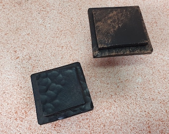 Industrial Hand-Forged Metal Knob for Cabinets & Drawers - Rustic Loft Style Kitchen Hardware