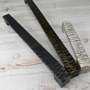 Handcrafted Wrought Iron Barn Door Pull Handle | Rustic Farmhouse Hardware for Interior Sliding Doors