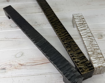Handcrafted Wrought Iron Barn Door Pull Handle | Rustic Farmhouse Hardware for Interior Sliding Doors